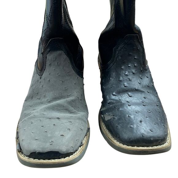 IUV Mens Size 8 Black Western Ostrich Style Embroidered Pull On Cowboy Boots main image 6